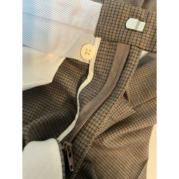 RRL Ralph Lauren Plaid Trousers Pants Men's Size 32x32 Gray Dots Slacks - Picture 8 of 10